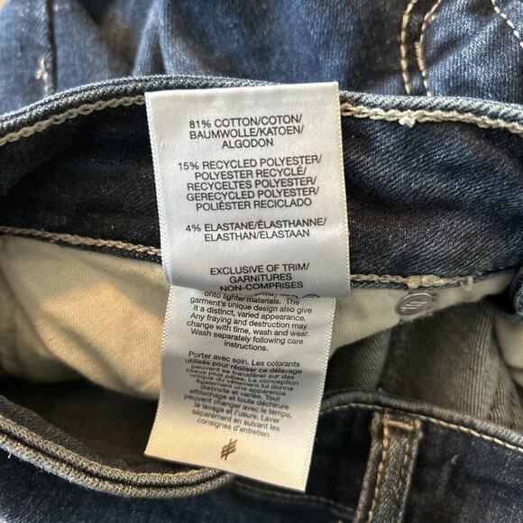 Women’s Silver Suki Bootcut Blue Embroidered Denim Jeans Size 26x33 - Picture 8 of 8